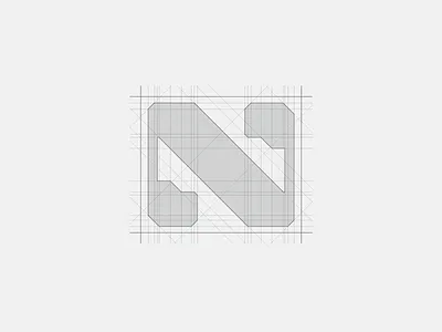 N Grid System bold logo bold mark grid construction grid design grid logo logo logo construction logotype metal modern modernism modernism logo n letter n logo n logotype n mark security security logo simple solid mark