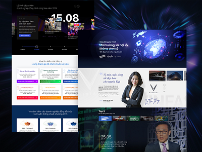 Landing page Viva enterprise bizfly datnguyen grab grabvietnam haidat landingpage nguyenhaidat samsung uiux vccorp vinfast viva