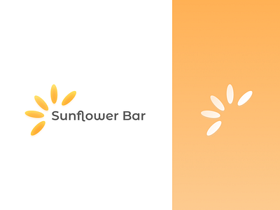 Bar Logo bar design figma flower logo logodesign logos logotype logotype design orange summer yellow
