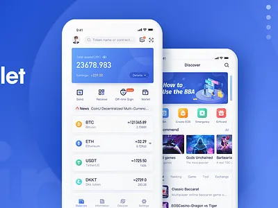 Currency wallet app design ui
