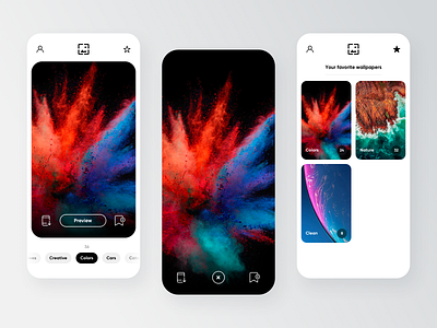 Wallpapers App Design android app app concept appdesign brand design branding concept design interface ios minimal mobile mobileappdesign ui ui design uiux userexperience userinterface ux webapp
