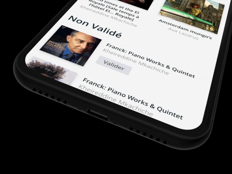 Muzi Mobile animated gif animation mobile app design mobile design mobile ui prototype ui web design