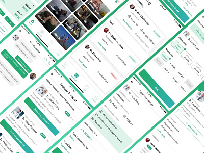 Medical Appointment Schedule For Patient app design appointment appointments booking design details iconography ios apps medical minimal schedule uiux user interface