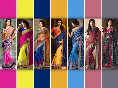 Bombay Saree Palce - Web Design branding design graphic design identity illustration illustrator typography web