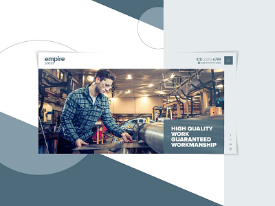 Empire Steel - Web Design branding design graphic design identity illustration illustrator type typography web
