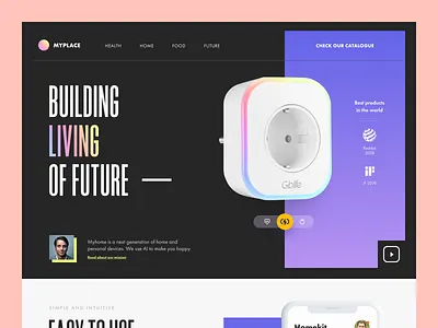 Myplace Smart Home Website activity business commercial entertainment entrepreneurship gadgets healthcare implementation industry lifestyle management marketing platform product project smart home smart management startup web website