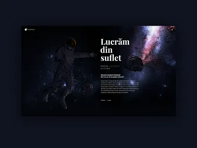 PARSEC Landing Page cosmos creative dark galaxy landing landingpage page website
