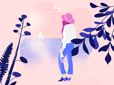 Chill Time chillin drawing editorial illustration illustration illustration art illustrator minimal procreate sketch summer wine bottle women in illustration