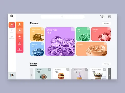 Foodiez P.O.S 2019 trend app design application design clean app design cooking drinks fastfood food food app food delivery app food pos icecream minimal design pakistan pizza box point of sale recipe restaurant uiux web app