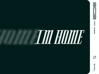 00004 - I'm Home brand custom font lettering logo logotype typography visual identity