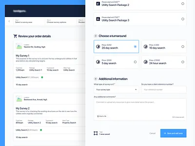 Property & Utility Surveying appdesign configuration dashboard designflow productdesign property surveyingapp uidesign uxdesign webdesign
