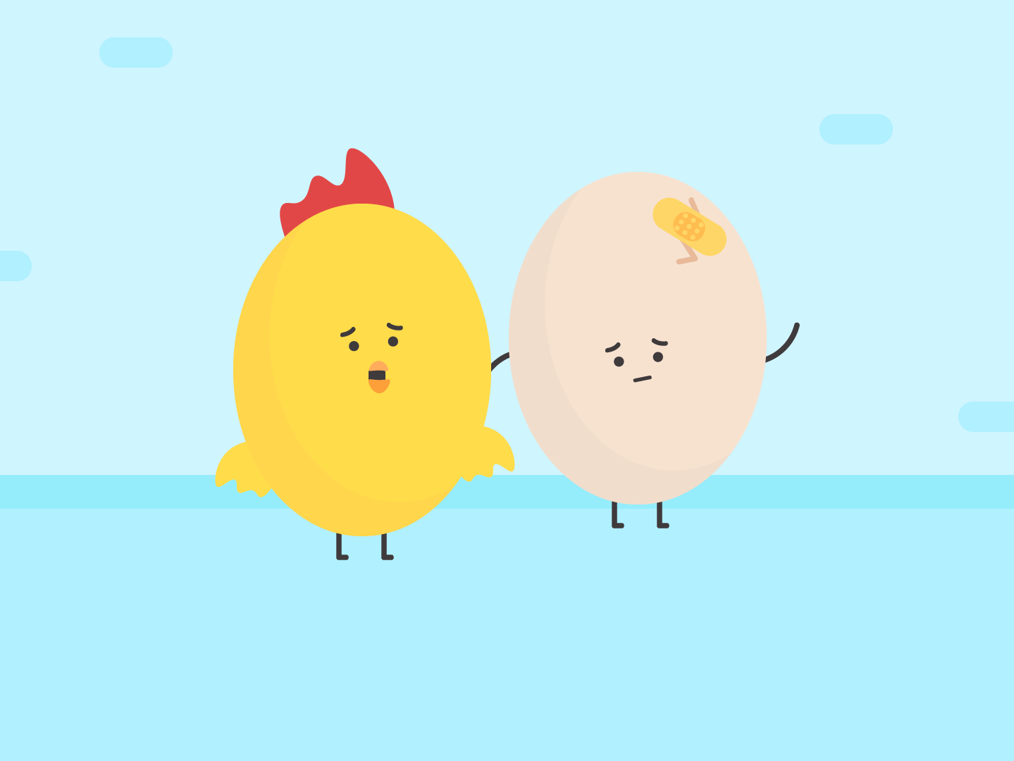 "Eggceptions" Character Design animals blue character character design cute digital art illustration illustration art portfolio rebound web design yellow