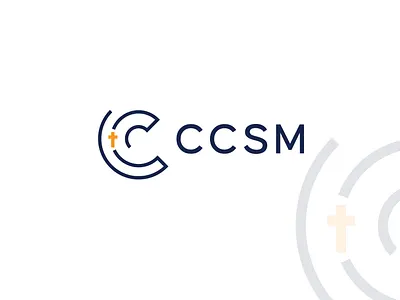 CCSM - visual brand identity black blue branding church city clean color cross design gradient guide illustration logo logo design maze minimalist mockup orange render visual