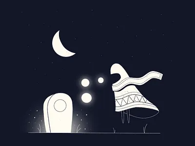 Pay Respects character grave illustration procreate