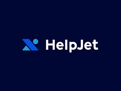Helpjet Logo abstract logo brand identity branding customer service customer support helpdesk identity jet logo logo design logomark mark visual identity