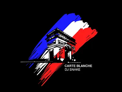 Dj Snake - Carte blanche arc de triomphe carte blanche design dj snake djsnake france french illustration illustrator vector