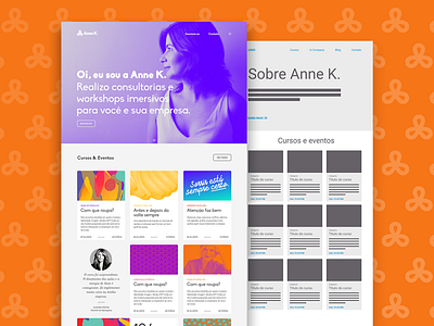 Anne K. website landingpage ux uxdesign website