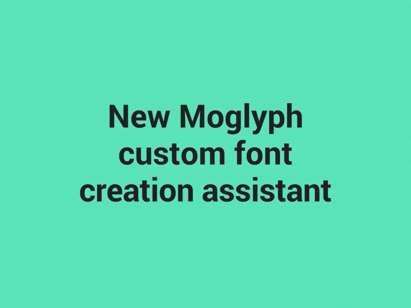 Moglyphfx V2 - New custom font creation assistant 2d after effects animation custom font glyph script tool