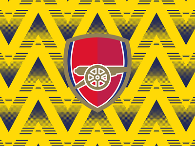 Bruised Banana adobe arsenal bruised banana coyg design england football graphic gunners halftone icon illustrator logo london pattern soccer sports vector yellow