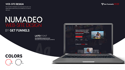 NUMADEO - WebSite Design - By GET FUNNELS branding design funnel landingpage site ui web design web development