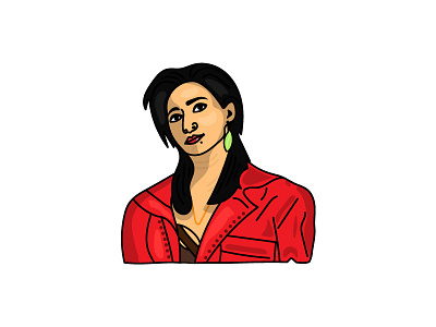 Nairobi La Casa de Papel adobe illustrator cast character character illustration characterdesign design fanart graphicdesigns graphics illustration illustration design la casa de papel money heist netflix original vector