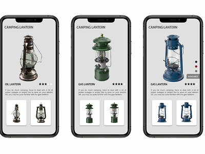 Lantern Store design figma illustrator invision mobile app principle sketch uidesign