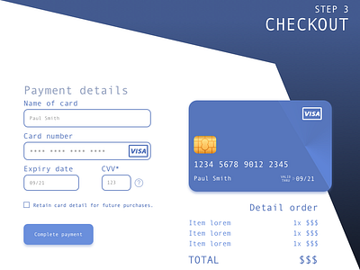 Credit Card Checkout - ¡DailyUI Día 2! art branding clean credit card credit card payment design illustrator minimal payment payment app payment form payment method typography ui ux vector web website