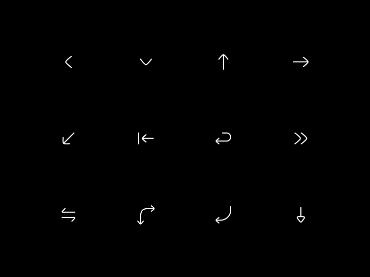 Arrows Slick Icons Set by Hugeicons on Dribbble