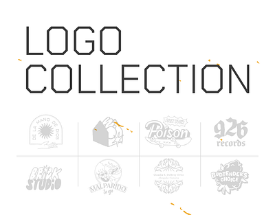 LOGO COLLECTION branding cannabis handmade type illustration logo logo collection logotipo logotype music skate stamp