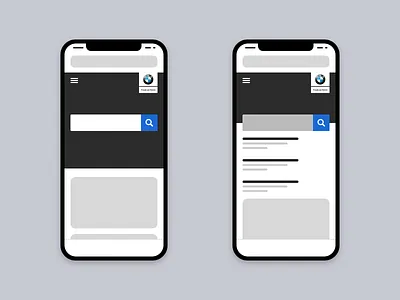 Low-fidelity Wireframe: Search bmw low fidelity mobile search ux web wireframe