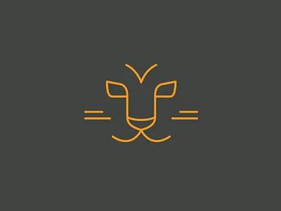 Tiger Face animal animal face icon logo monoline tiger