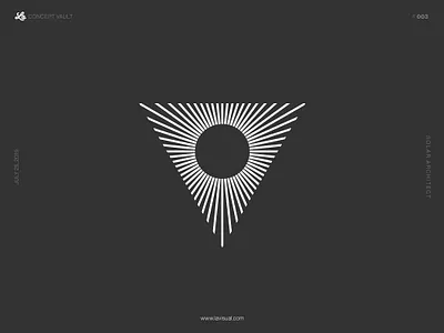 Solar Architect architect brand identity branding concept lines logo solar sun vector