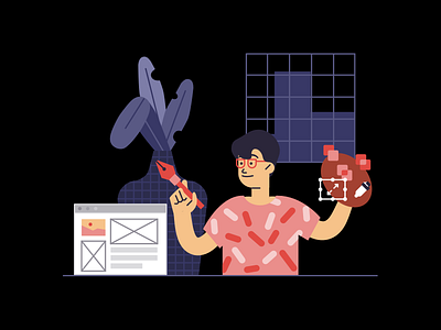The Designer's toolkit colors illustration vector visual design