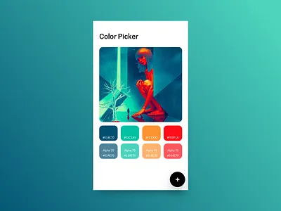 #060 Color Picker bladerunner challenge color color picker dailyui dailyuichallenge design illustration minimalistic sci fi sketch ui uidesign vector