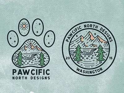 Designs for Pawcific North Designs adobe illustrator adobe photoshop art artist artwork branding design icon illustration logo vector
