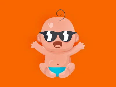 Baby 👶 doodle illustration illustrator vector