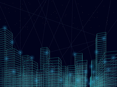 3D Futurist City Graphic for PolyArch 3d graphic city futurism futuristic futuristic illustration graphic design
