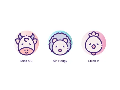 Animal Icons III animal animal avatar animal character animal icons animal illustration animal logo chicken icon cow icon design farm farm icons graphic hedghog icons design logotype pet illustration