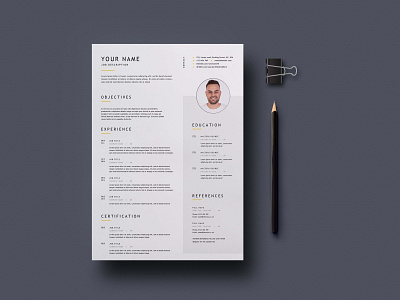 Free Simple Universal Resume Template freebie freebies resume resume clean resume cv resume design resume template