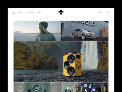 Samuel & Gunnar : Website advertising black cars clean design directors logo menu production ui web website white