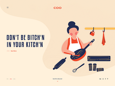 Recipe Website Design branding chef clean cooking design flat food food and drink graphics illustration inspiration recipes ui ui design ux vector vector art web design webdesign website