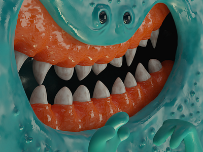 Pequeño monstruo 3d 3d ilustration 3d modeling blender blender3d character design design illustration render
