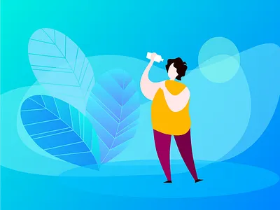 drinking animation illustration ui