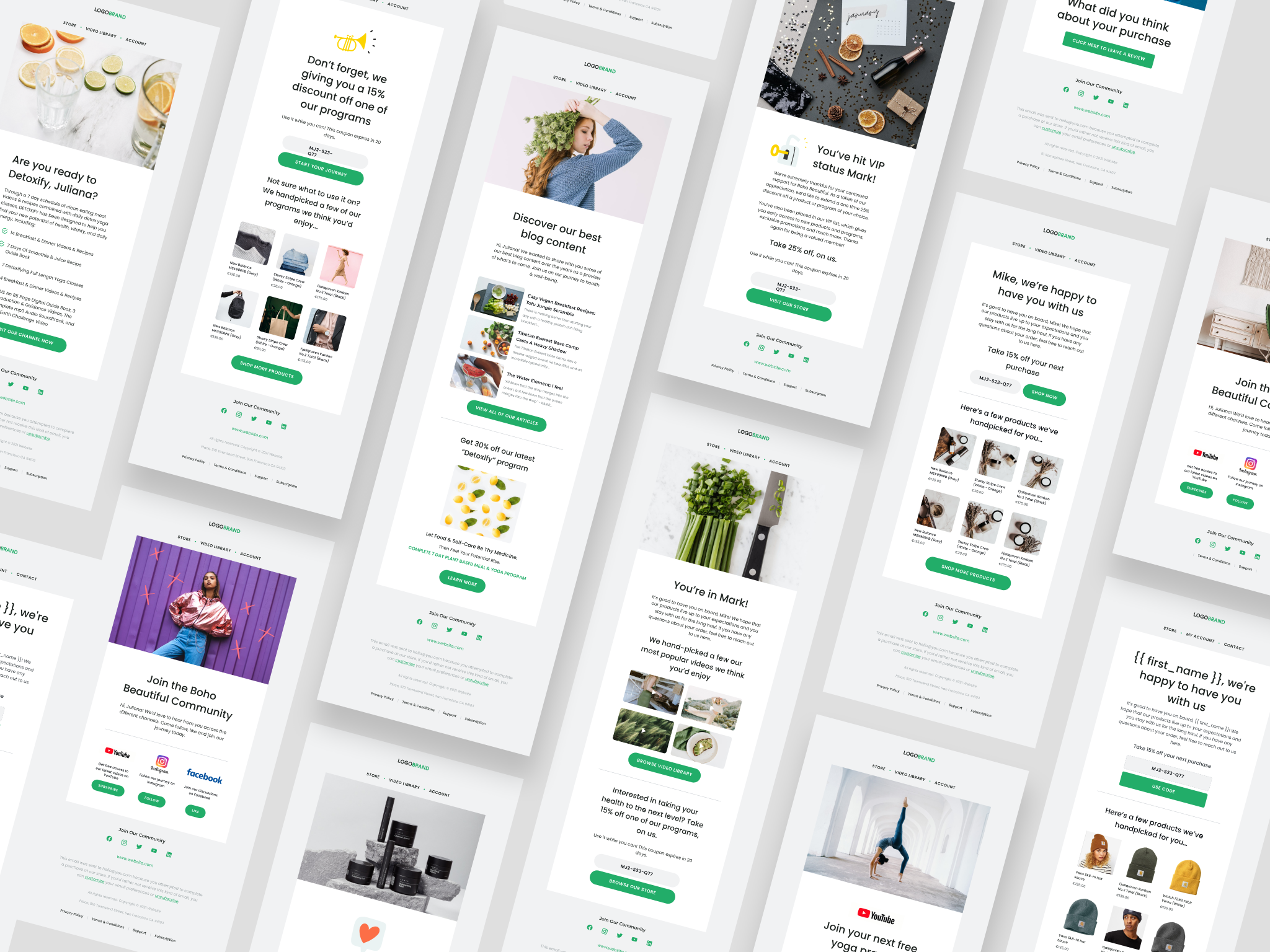 Klaviyo Email Templates by Pamela Duursema on Dribbble