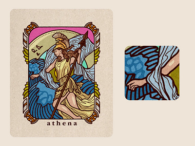 Gods and Evils art nouveau Game card art art nouveau artistic cards border card card design card game cartoon design detailed art digital art evils game game art game design gods illustration procreate