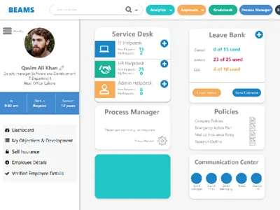 BEAMS Dashboard reskin adobe xd graphic design uiux
