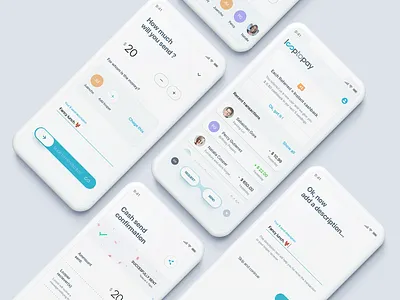 Send/Transfer Money Mobile App app bank banking design finance flat interface ios minimal ui ux web website