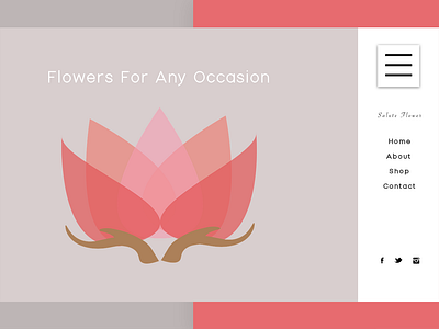 Salute Flowers ui ui ux ux web design