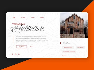 Architecture Webpage branding design ui uidesign ux web website