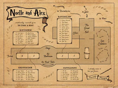 Marriage Managed harry potter harrypotter map wedding design